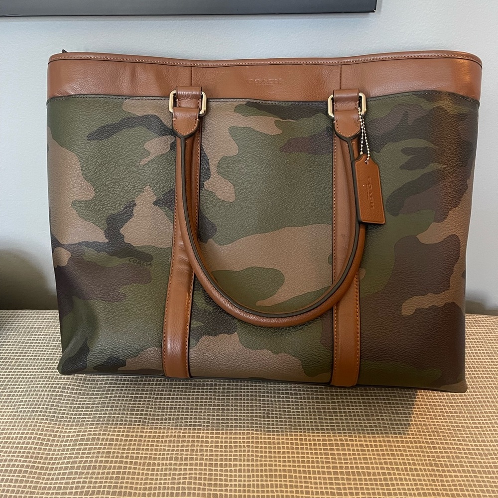 Men’s Coach Camo Tote